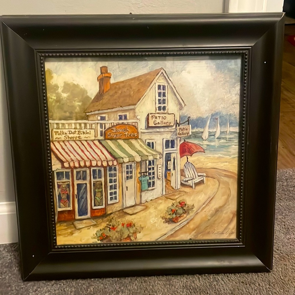 Sea side decor painting